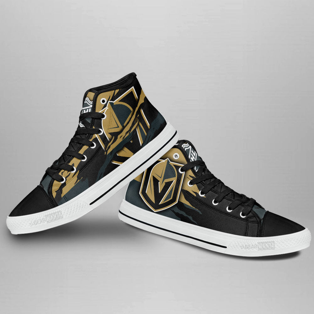 Vegas Golden Knights High Top Shoes Custom For Fans-Gear Wanta