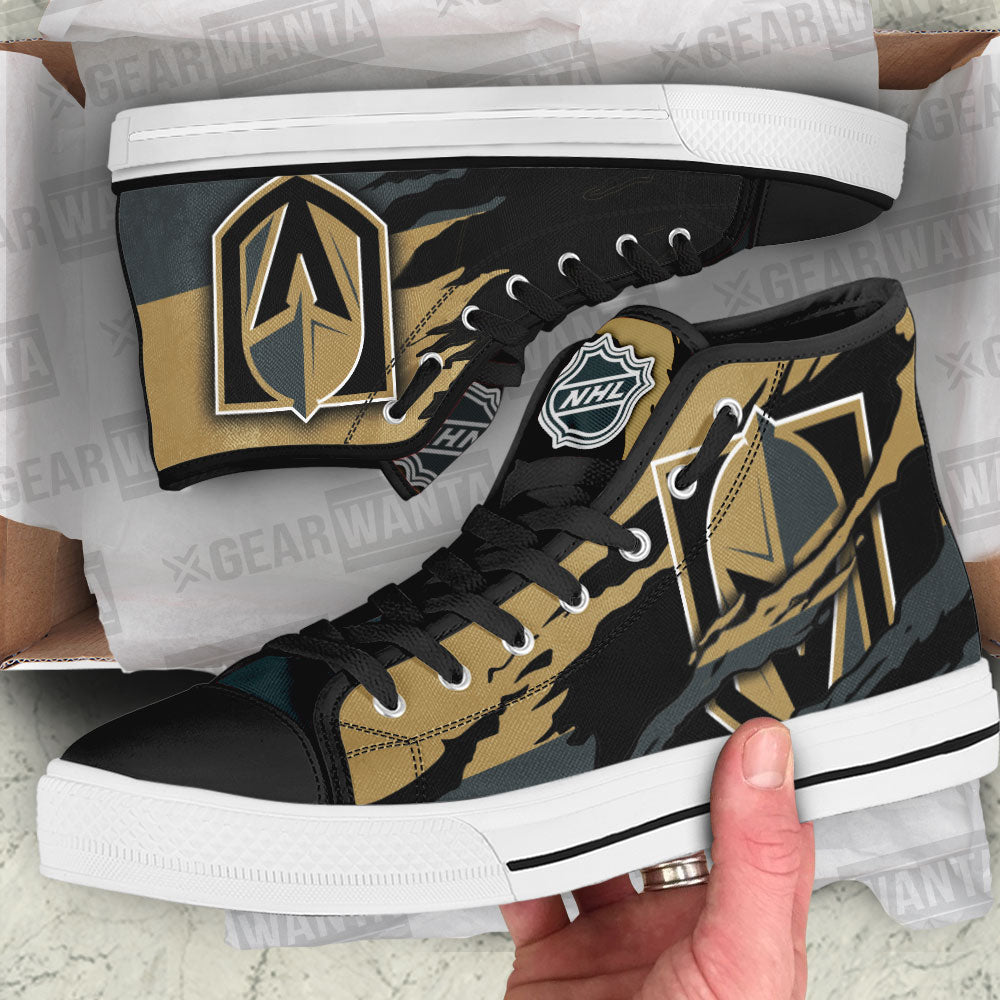 Vegas Golden Knights High Top Shoes Custom For Fans-Gear Wanta