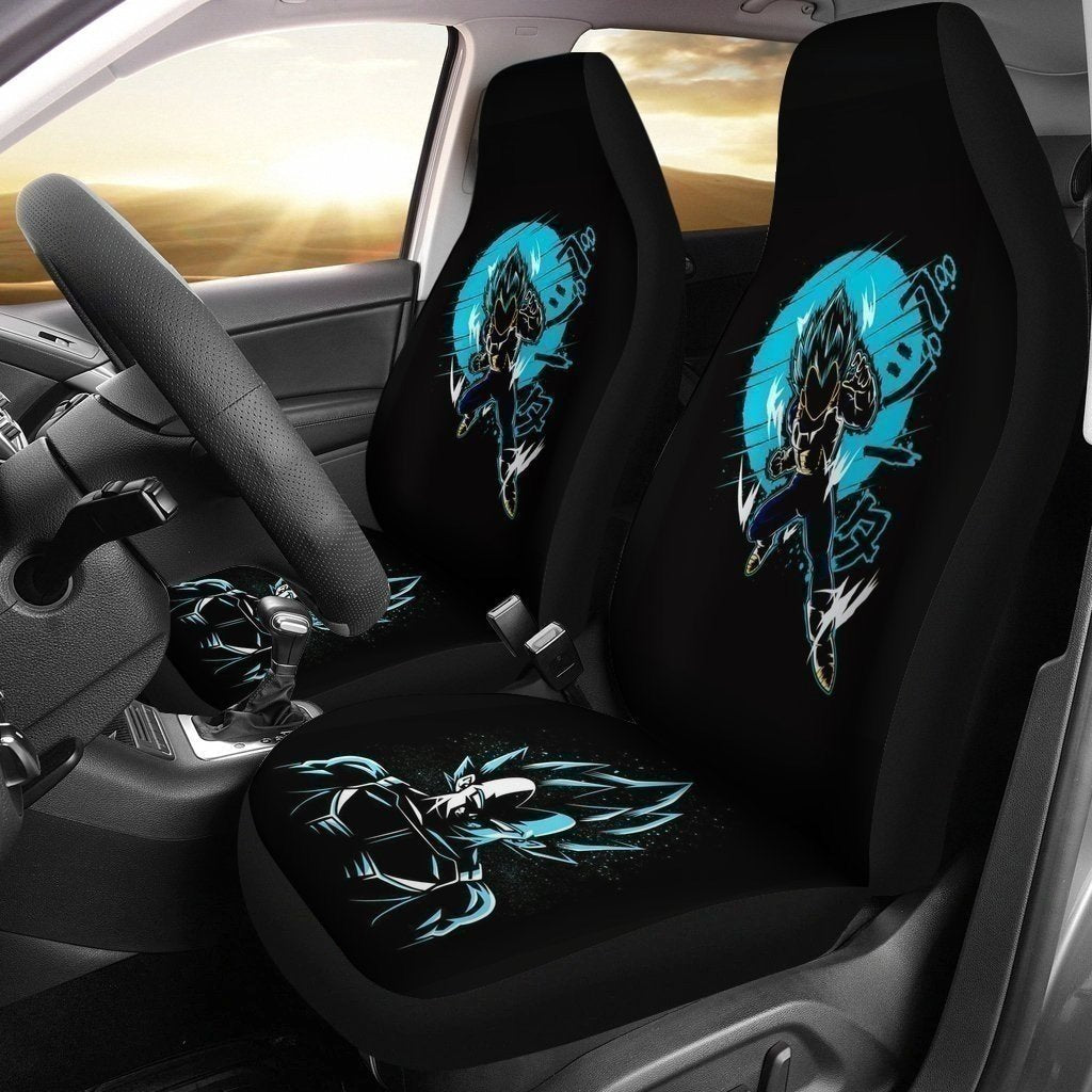 Vegeta Blue Car Seat Covers Custom Anime Dragon Ball Z Car Decoration-Gear Wanta