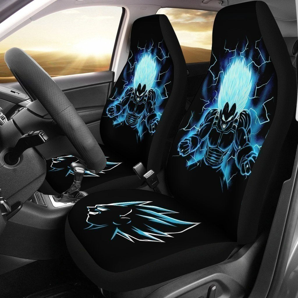 Vegeta Blue Car Seat Covers Custom Anime Dragon Ball Z Decoration-Gear Wanta