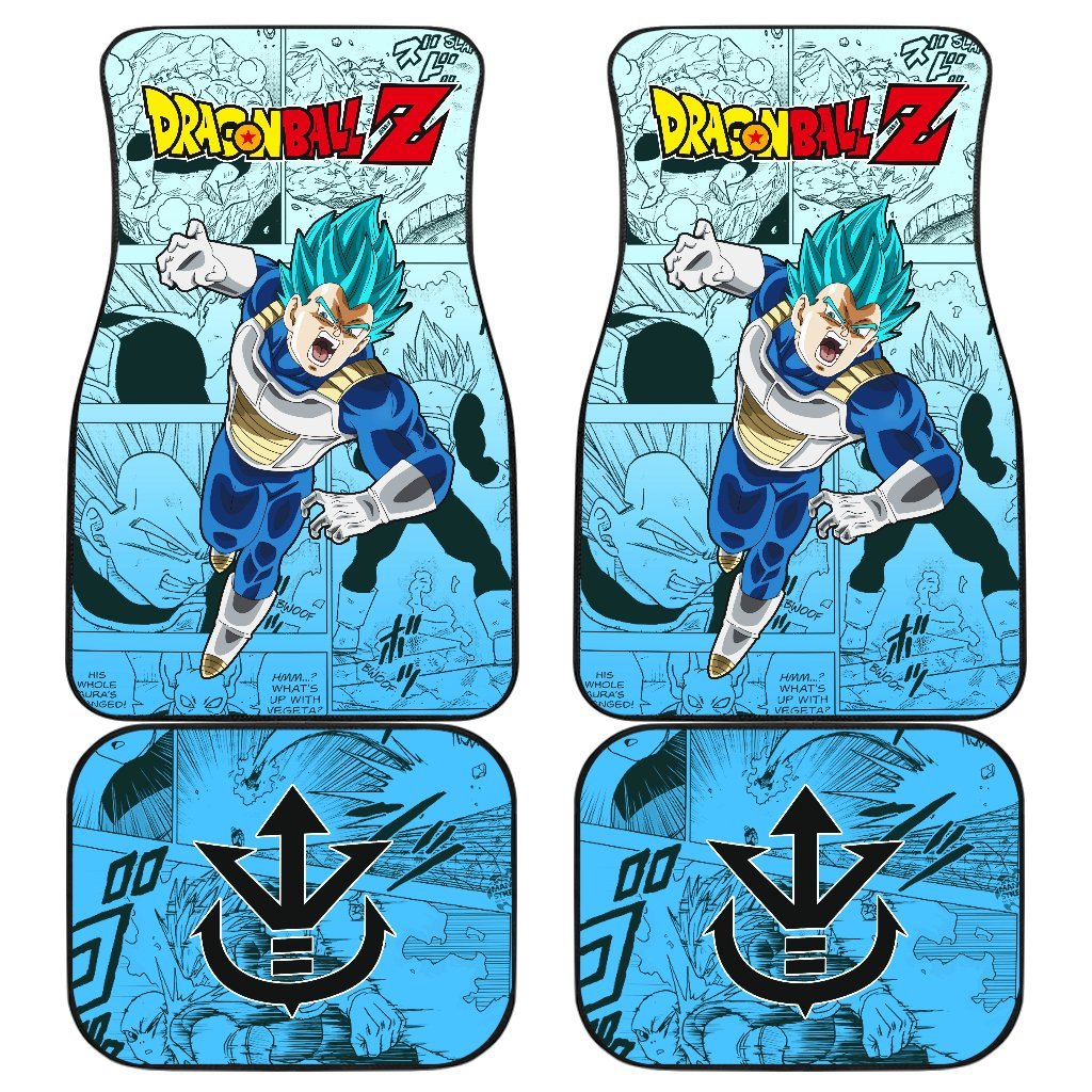 Vegeta Blue Dragon Ball Z Car Floor Mats Manga Mixed Anime Memes-Gear Wanta