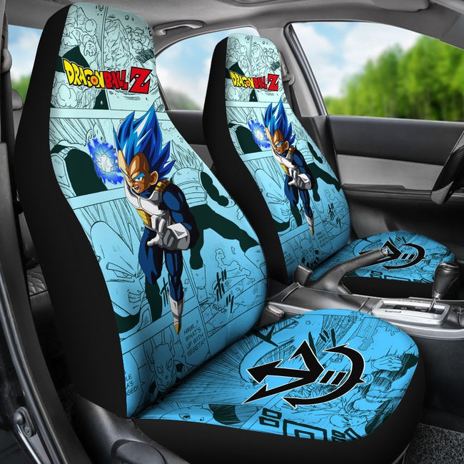 Vegeta Blue Dragon Ball Z Car Seat Covers Manga Mixed Anime Strong-Gear Wanta