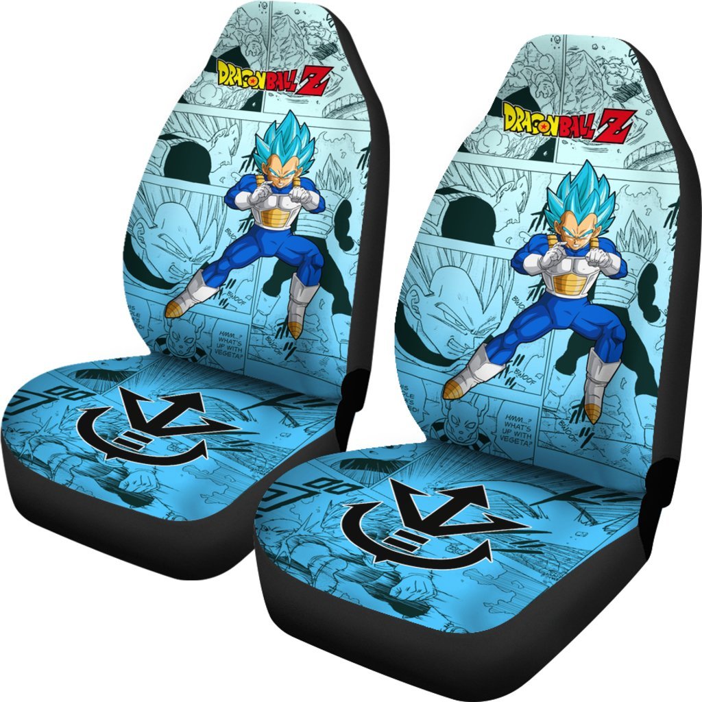 Vegeta Blue Hero Dragon Ball Z Car Seat Covers Manga Mixed Anime-Gear Wanta