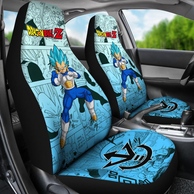 Vegeta Blue Hero Dragon Ball Z Car Seat Covers Manga Mixed Anime-Gear Wanta