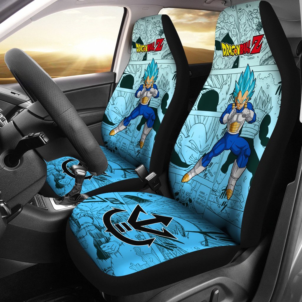 Vegeta Blue Hero Dragon Ball Z Car Seat Covers Manga Mixed Anime-Gear Wanta