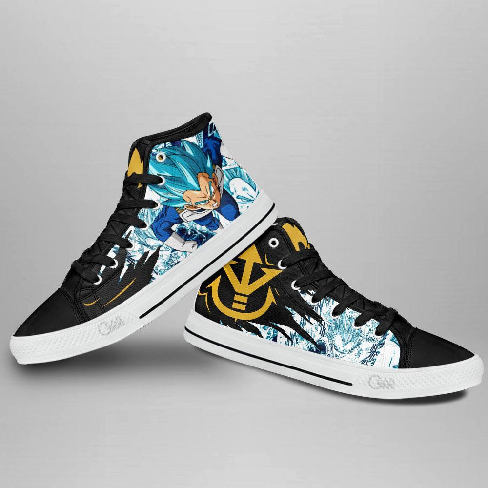 Vegeta Blue High Top Shoes Custom Manga Anime Dragon Ball Sneakers-Gear Wanta