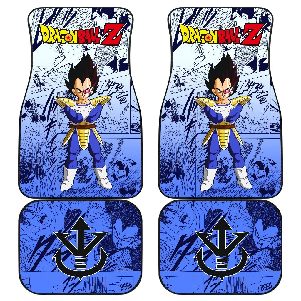 Vegeta Dragon Ball Z Car Floor Mats Manga Mixed Anime Nice-Gear Wanta