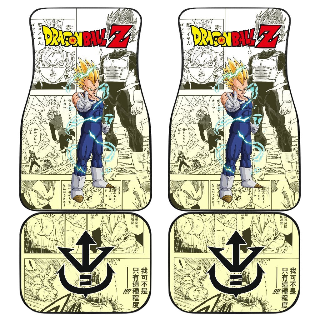 Vegeta Saiyan Characters Dragon Ball Z Car Floor Mats Manga Mixed Anime-Gear Wanta