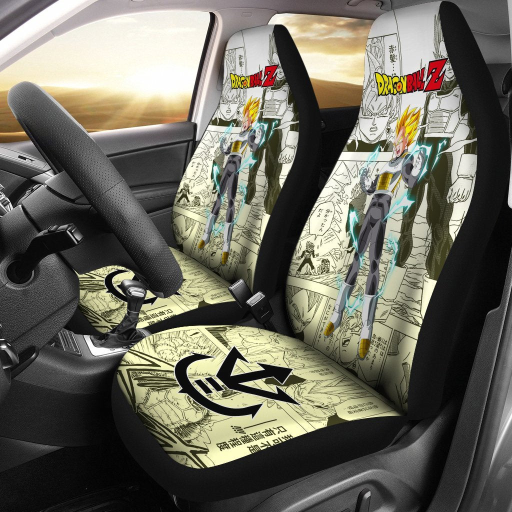 Vegeta Saiyan Dragon Ball Z Car Seat Covers Manga Mixed Anime Cool-Gear Wanta