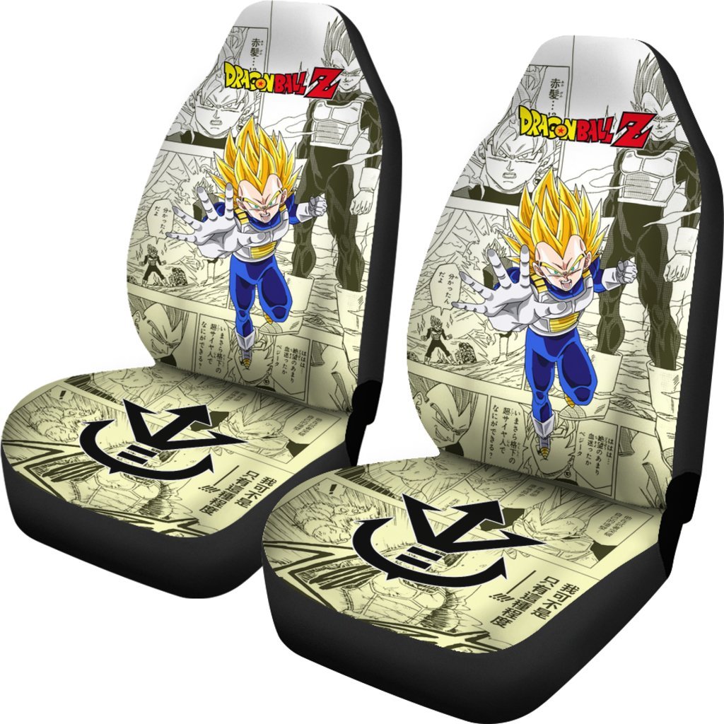 Vegeta Saiyan Dragon Ball Z Car Seat Covers Manga Mixed Anime Nice-Gear Wanta