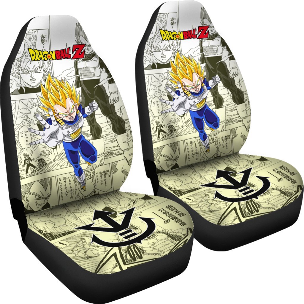 Vegeta Saiyan Dragon Ball Z Car Seat Covers Manga Mixed Anime Nice-Gear Wanta