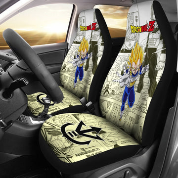 Vegeta Saiyan Dragon Ball Z Car Seat Covers Manga Mixed Anime Nice-Gear Wanta