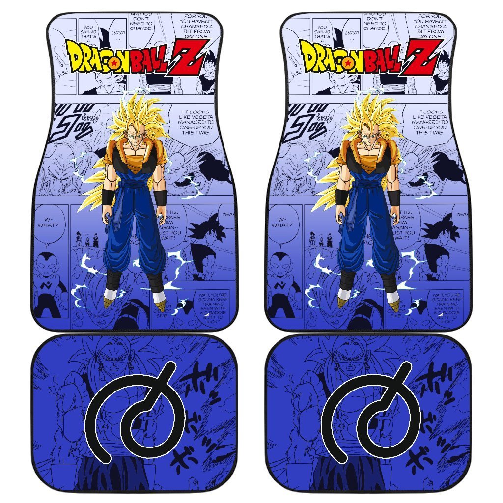 Vegito Blue Yellow Hair Dragon Ball Z Car Floor Mats Manga Mixed Anime-Gear Wanta