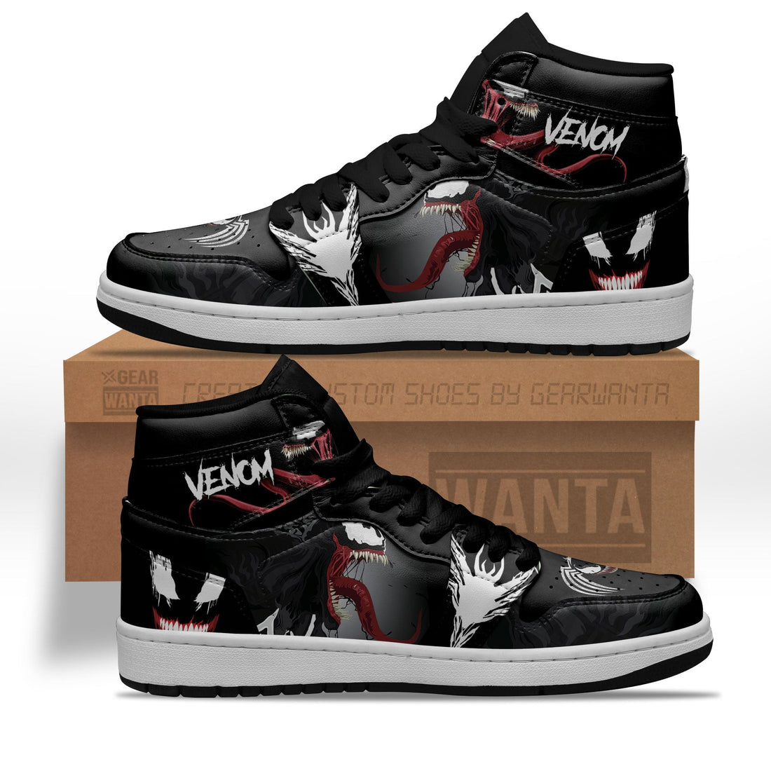 Venom Shoes Custom Anti Heroes Sneakers-Gear Wanta