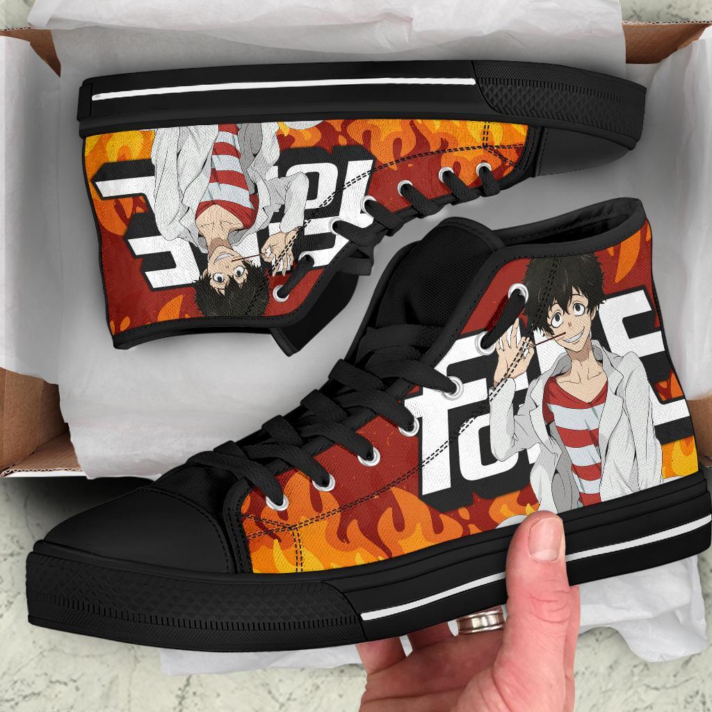 Victor Lich Fire Force Sneakers Anime High Top Shoes Custom PT20-Gear Wanta