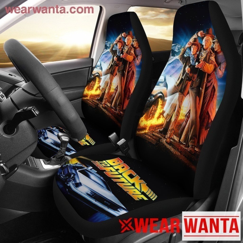 Vintage Back To Future Car Seat Covers-Gear Wanta