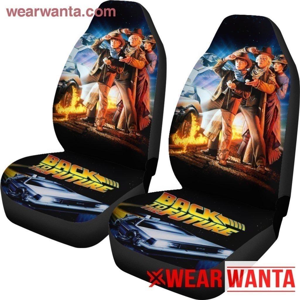 Vintage Back To Future Car Seat Covers-Gear Wanta