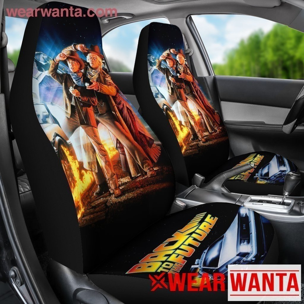 Vintage Back To Future Car Seat Covers-Gear Wanta