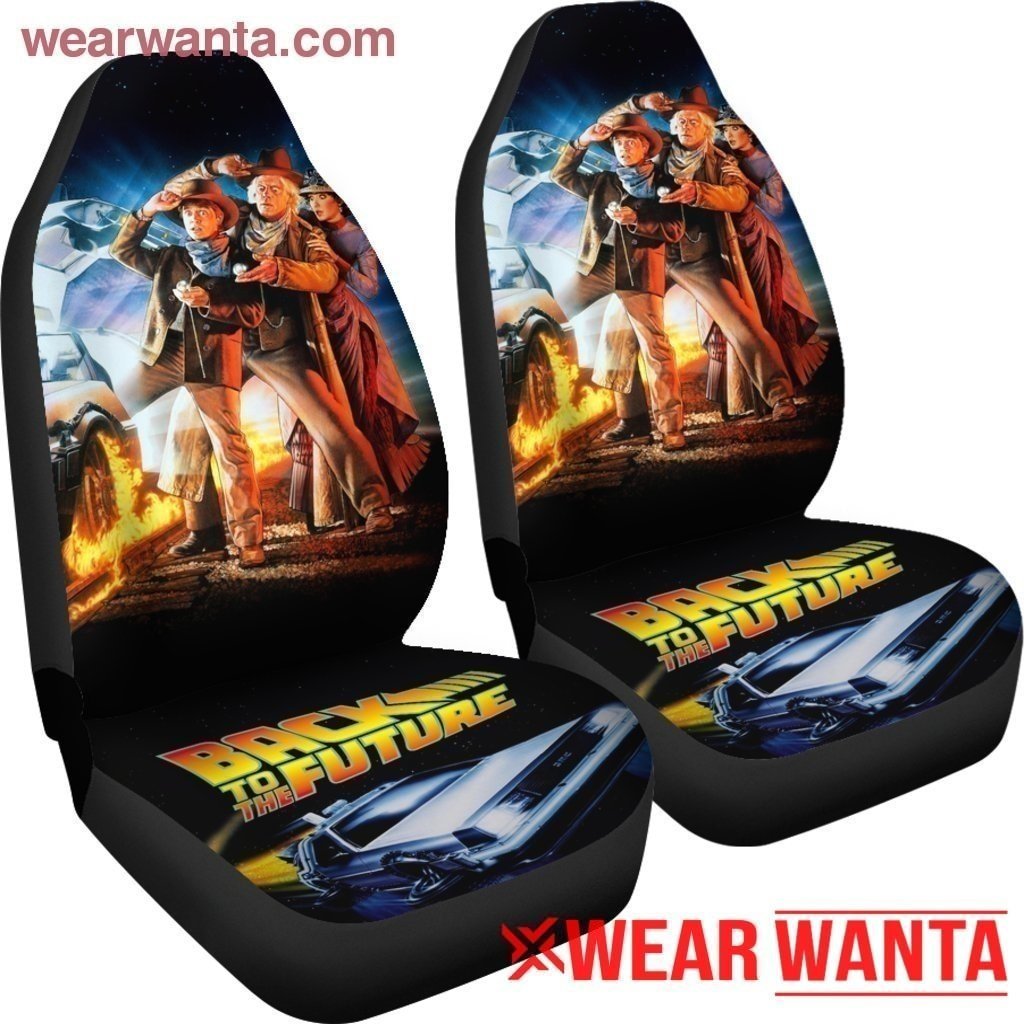 Vintage Back To Future Car Seat Covers-Gear Wanta