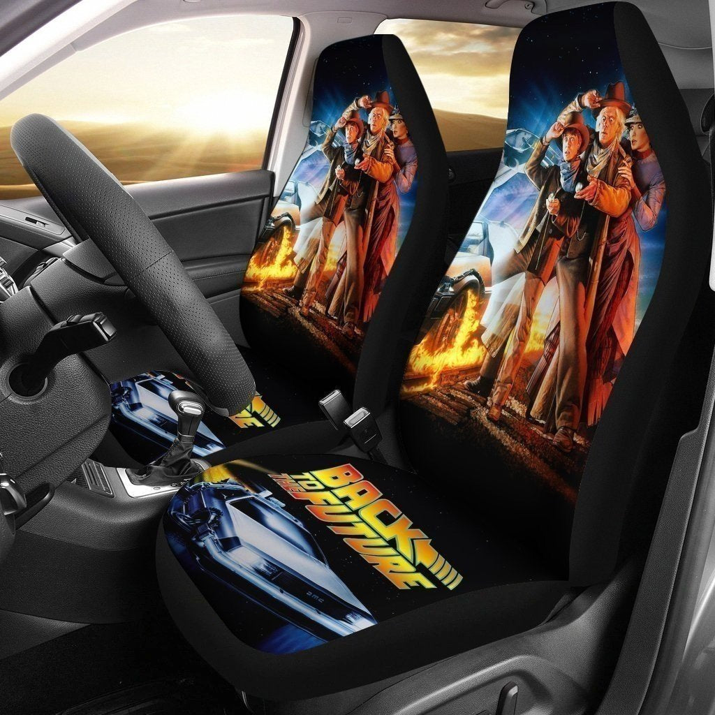Vintage Back To Future Car Seat Covers-Gear Wanta
