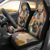 Vintage Border Terrier Car Seat Covers-Gear Wanta