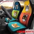 Vintage Cute Cats Car Seat Covers For Cat Lovers-Gear Wanta