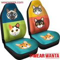 Vintage Cute Cats Car Seat Covers For Cat Lovers-Gear Wanta