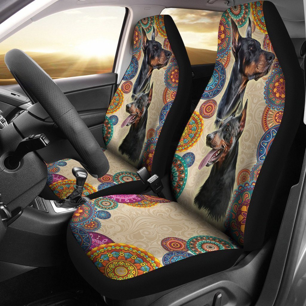 Vintage Doberman Car Seat Covers-Gear Wanta