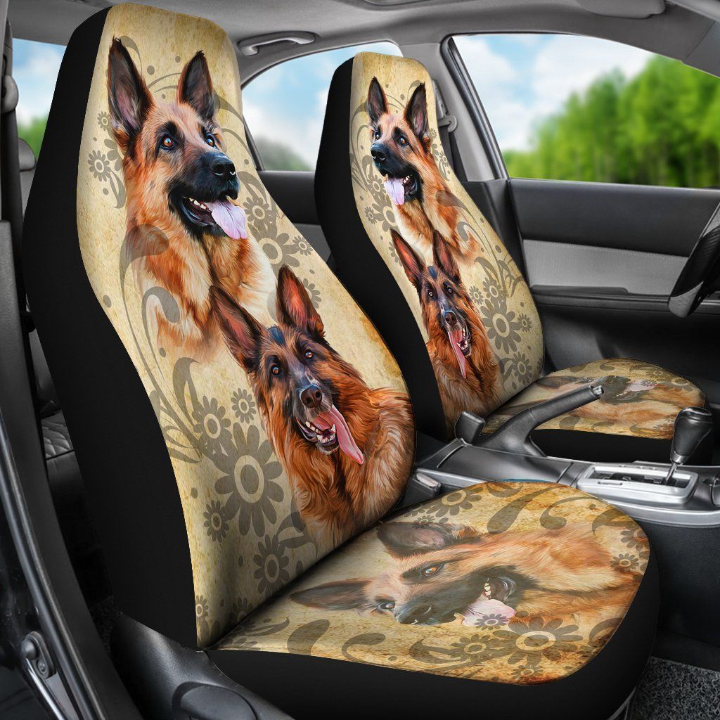 Vintage German Shepherd Car Seat Covers-Gear Wanta