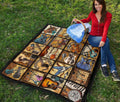 Vintage Guitar Quilt Blanket Amazing Gift Idea For Guitar Lover-Gear Wanta