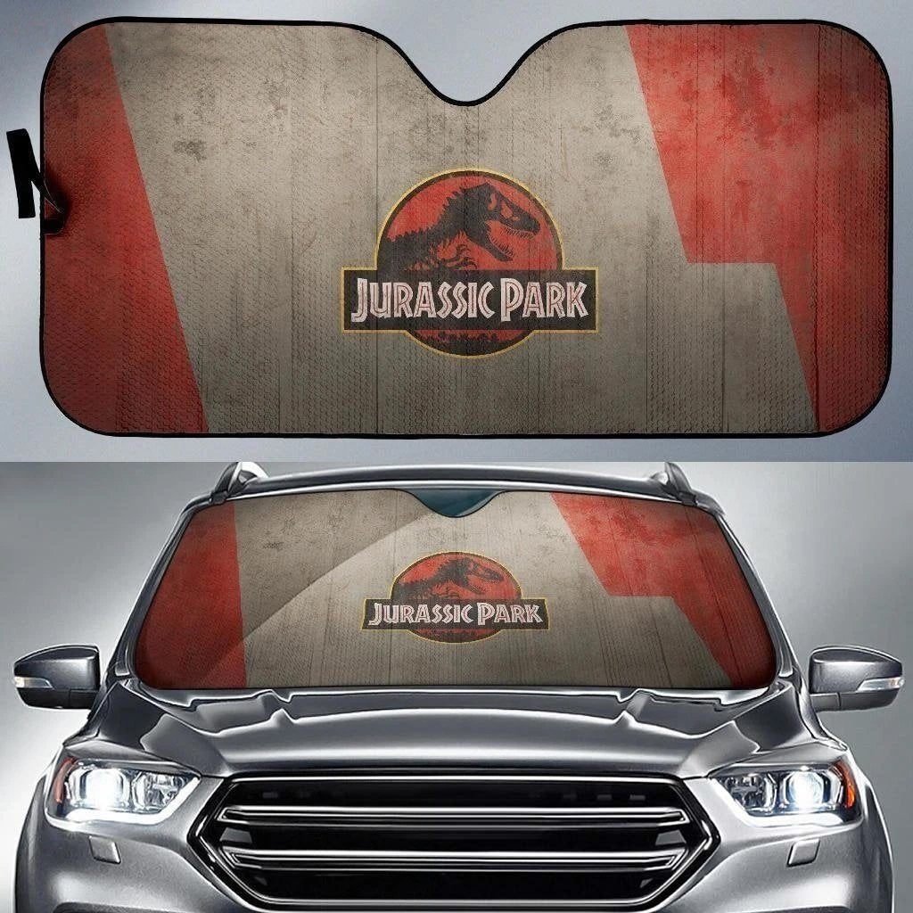 Vintage Jurassic Park Car Sun Shade-Gear Wanta