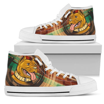 Vintage Pit Bull Shoes High Top For Women-Gear Wanta