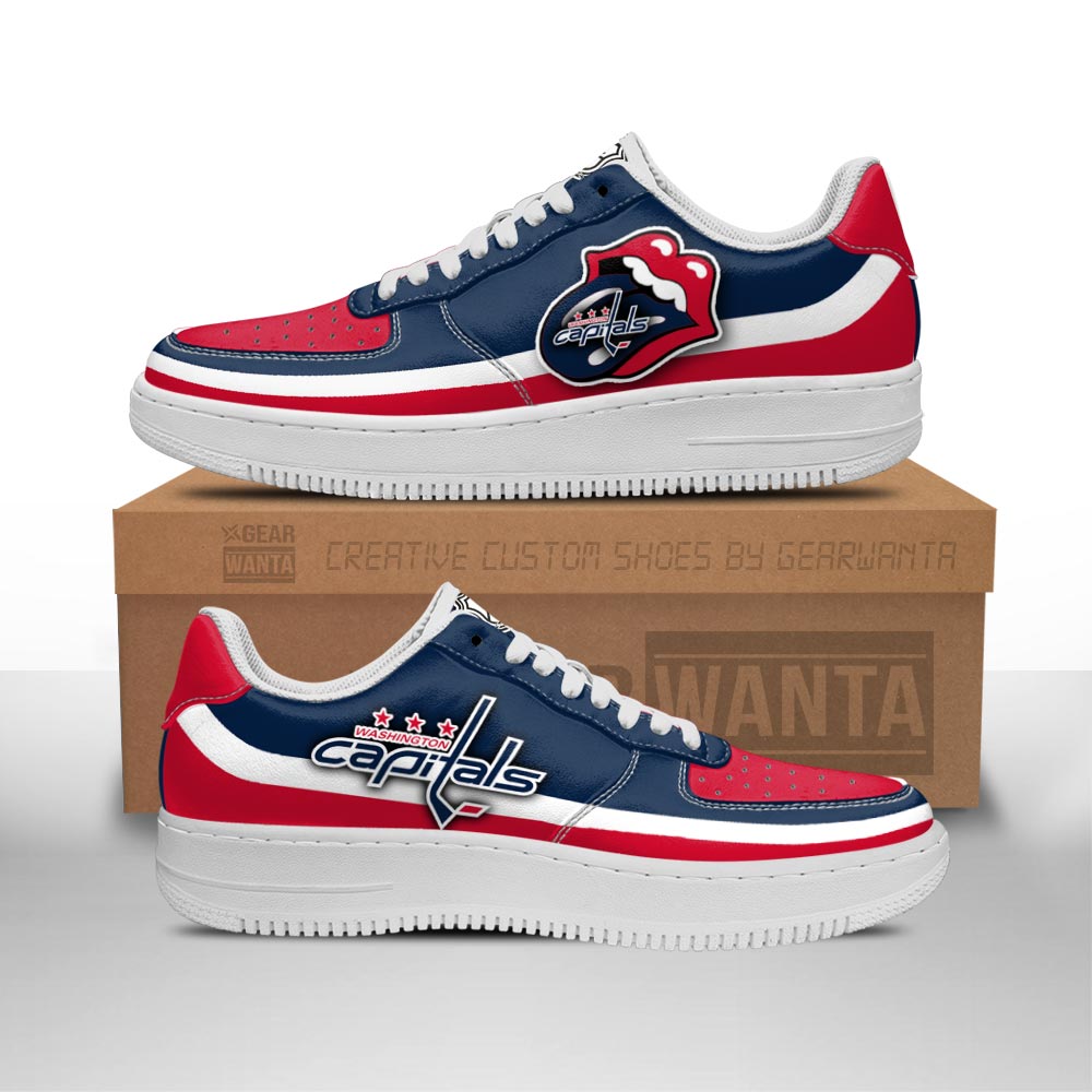 Washington Capitals Sneakers Custom Force Shoes Sexy Lips For Fans-Gear Wanta