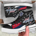 Washington Capitals High Top Shoes Custom American Flag Sneakers-Gear Wanta