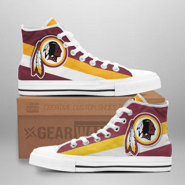 Washington Redskins High Top Shoes Custom-Gear Wanta