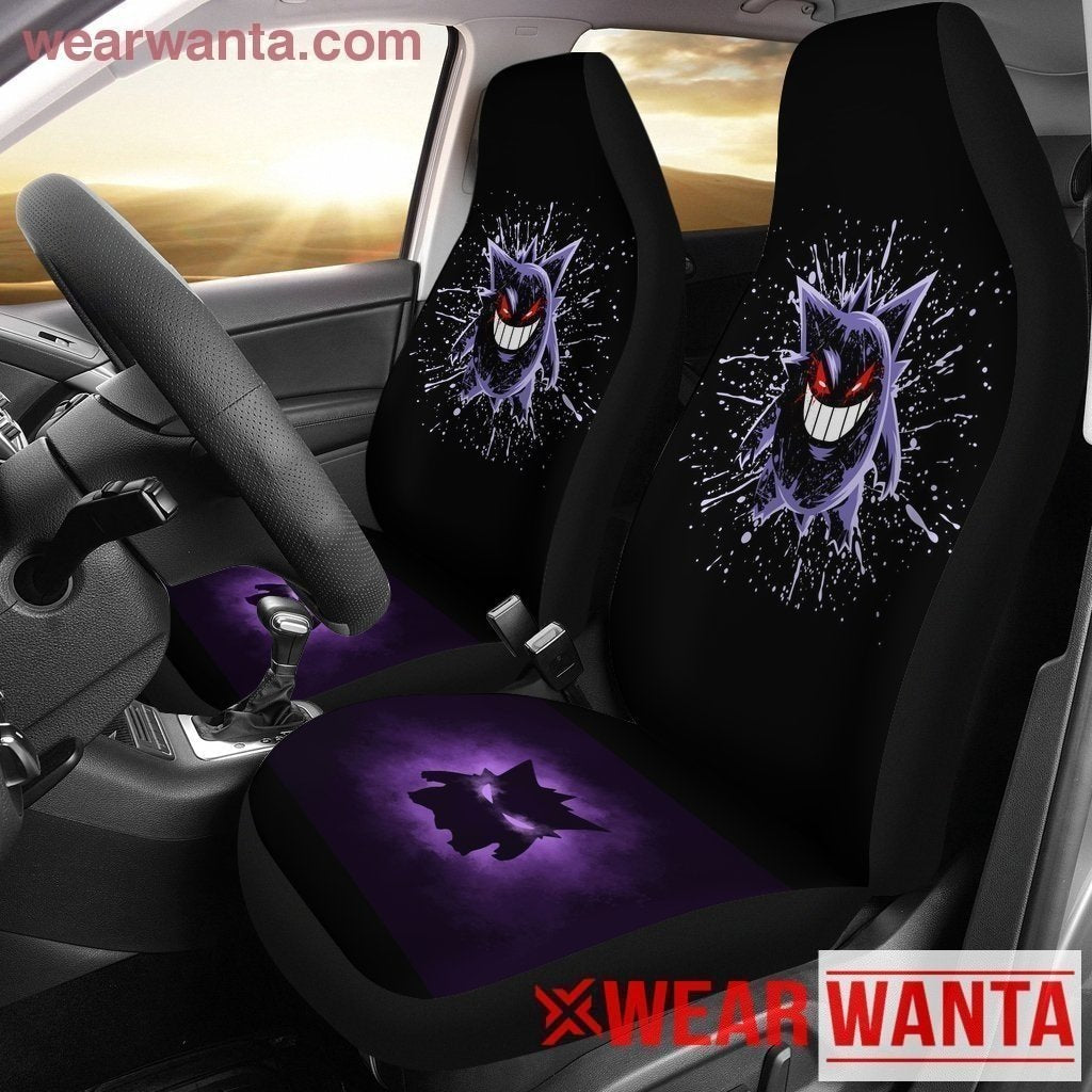 Water Color Gengar Car Seat Covers-Gear Wanta