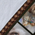 Watercolor Shih Tzu Fleece Blanket Dog Lover-Gear Wanta