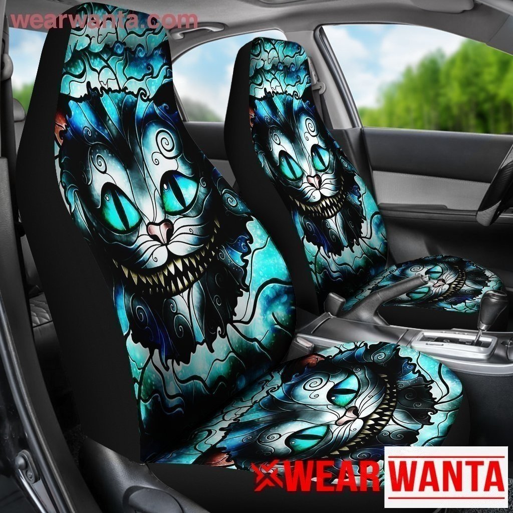 We're All Mad Here Cheshire Cat Car Seat Covers Custom Idea-Gear Wanta