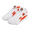 White Cleveland Browns Sneakers Custom Shoes-Gear Wanta