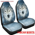 White Wolf Car Seat Covers Custom Car Decoration Accessories-Gear Wanta