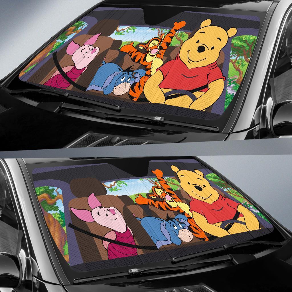 Winnie The Pooh Car Car Sun Shade Sun Protection Gift Idea-Gear Wanta