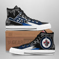 Winnipeg Jets High Top Shoes Custom Canadian Maple Sneakers-Gear Wanta