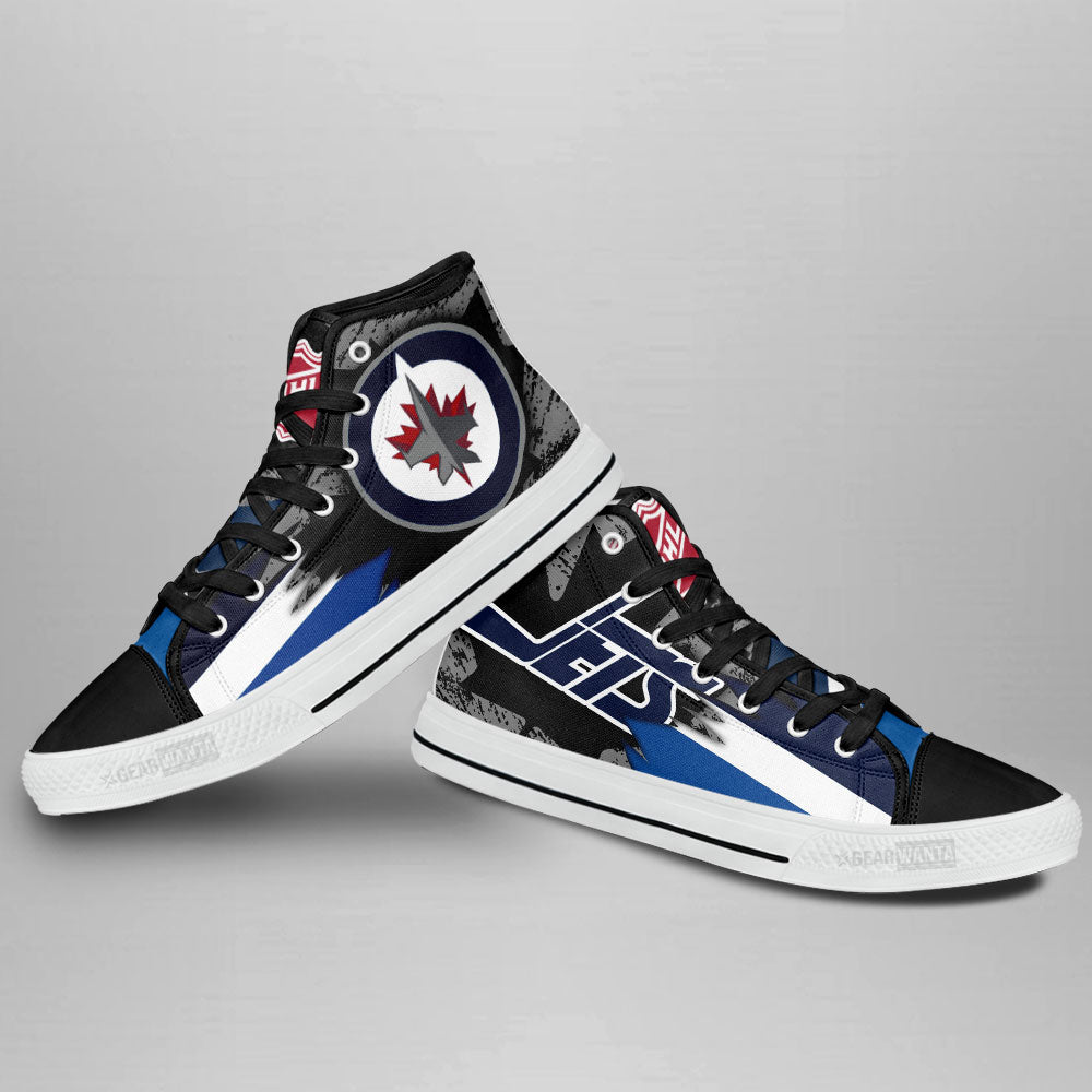 Winnipeg Jets High Top Shoes Custom Canadian Maple Sneakers-Gear Wanta