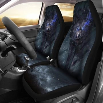 Wolf Blue Eyes Car Seat Covers-Gear Wanta