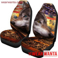 Wolf Car Seat Covers Custom America Flag Car Decoration-Gear Wanta