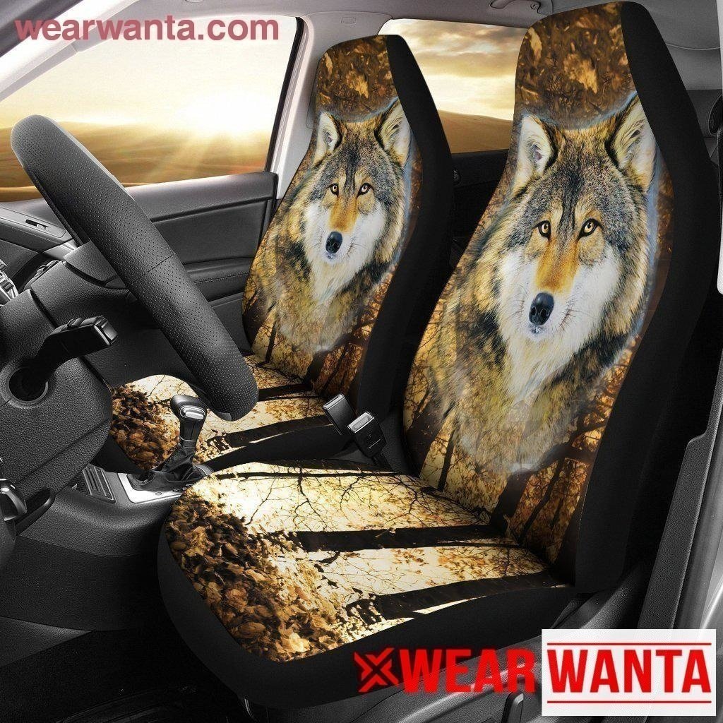 Wolf Car Seat Covers Custom Wolf Car Decoration Accessories-Gear Wanta