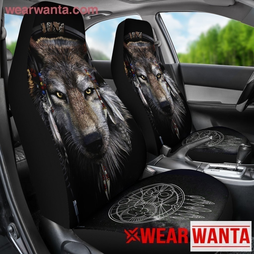 Wolf Dream Catcher Car Seat Covers-Gear Wanta