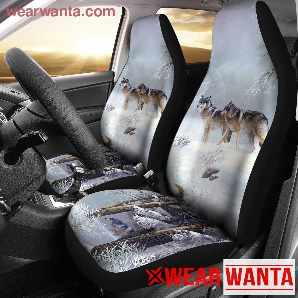Wolf In Forest Car Seat Covers-Gear Wanta
