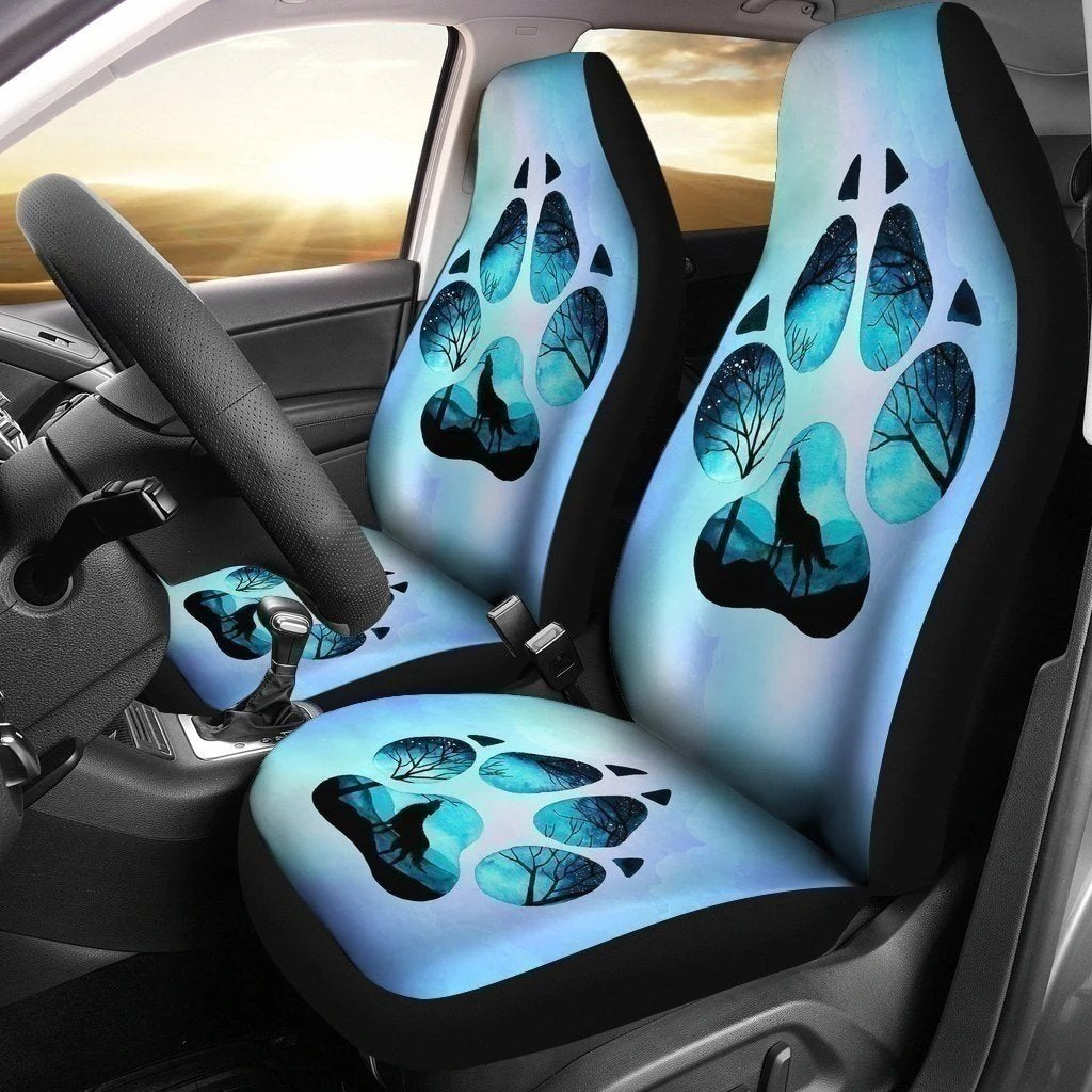 Wolf Paw Car Seat Covers Gift For Wolf Lover-Gear Wanta