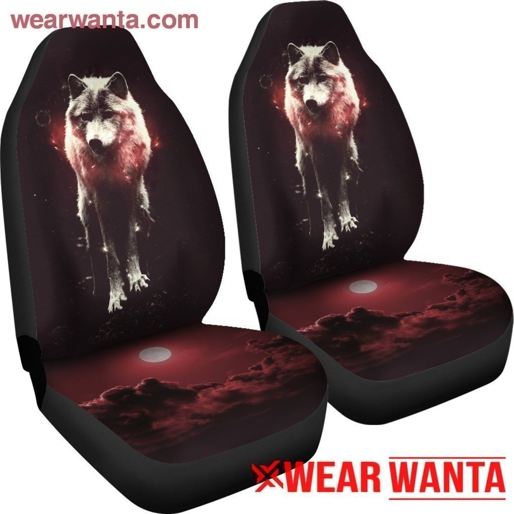 Wolf Red Design Car Seat Covers-Gear Wanta